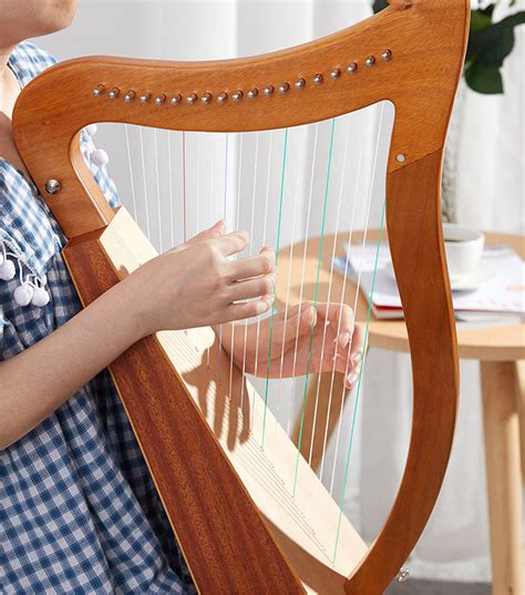 19 String Harp Beginner Wood String Instrument Niche Etsy