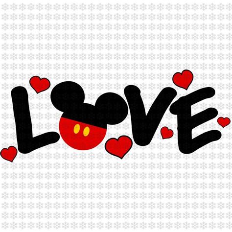 Valentines Day Svg Mickey Valentine Love Svg Mickey Funny