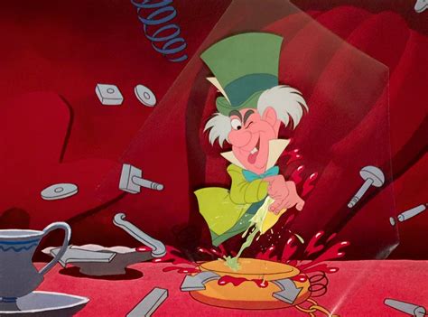 Animation Collection Original Production Cel Of The Mad Hatter From Alice In Wonderland 1951