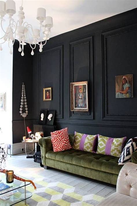 This ensures that every shopper discovers. 26 Gorgeous Living Rooms With Black Walls - DigsDigs