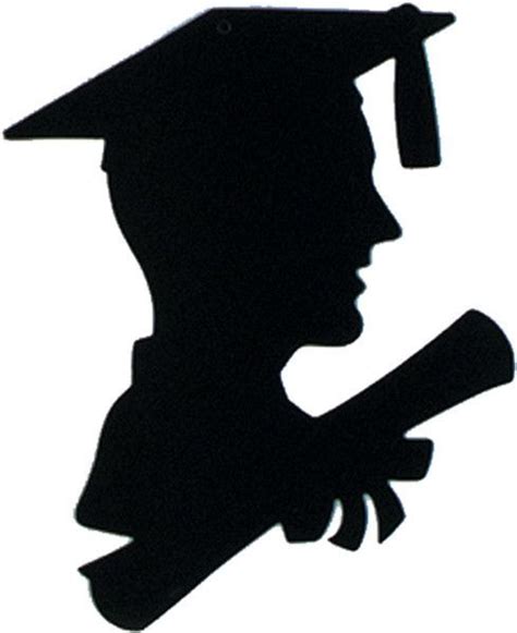 Graduation Boy Silhouette Printed On 2 Sides 8 X 12 Inch Case Of 36
