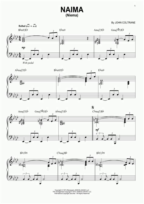 Choose songs from more than 25 main music sheet categories and 140. Naima Piano Sheet Music | OnlinePianist