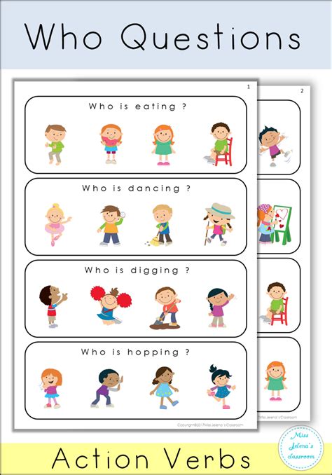 'who won the race on saturday? $Who Questions #actionverbs#preschool#specialeducation#esl ...