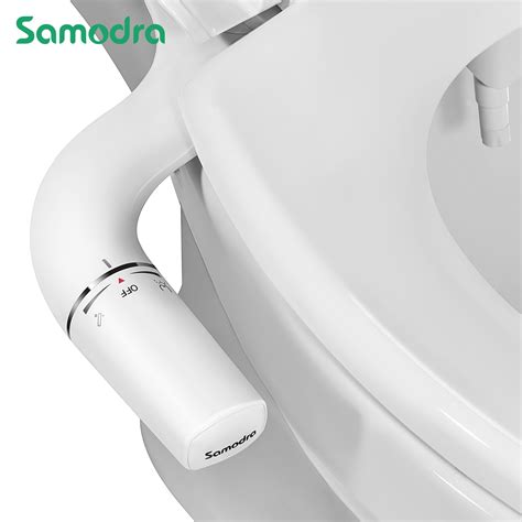 Samodra Bidet Attachment Ultra Slim Toilet Seat Attachment Dual Nozzle