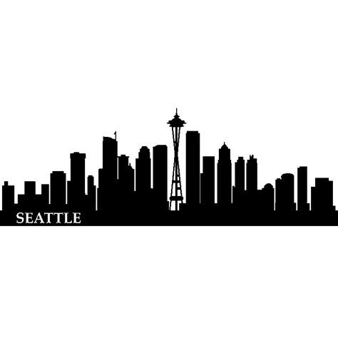 Downtown Seattle Wall decal Skyline Cityscape New York City - cityscape png download - 800*800 ...