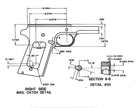 1911 Pistol Blueprints