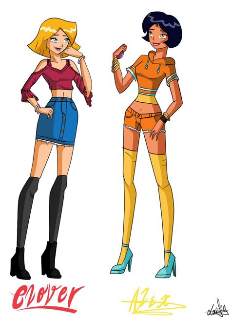 [ Totally Spies ] Clover And Alex Outfit Season 1 By Laefey On Deviantart Spy Outfit Totally