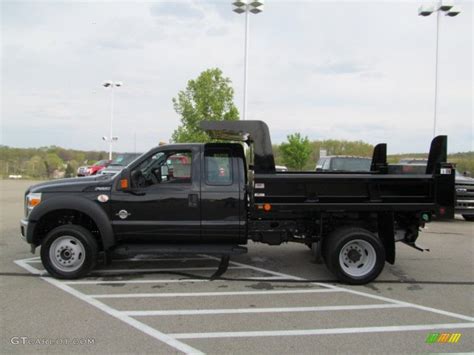 2012 Black Ford F550 Super Duty Xl Supercab 4x4 Dump Truck 64288675