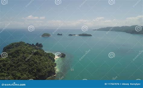 Seascape Of Caramoan Islands Camarines Sur Philippines Stock Footage Video Of Island