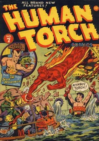 15 Golden Age Human Torch Ideas Human Torch Vintage Comics Comic Covers