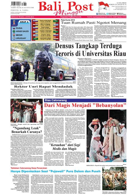Edisi Minggu Juni Balipost Com By E Paper Kmb Issuu