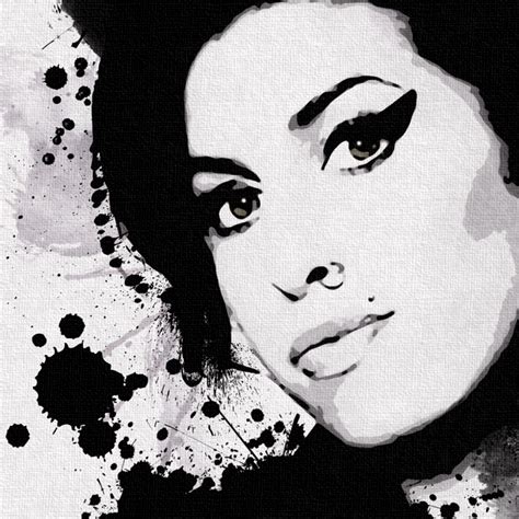 Amy Winehouse Canvas Art Print By Lja Canvas Art