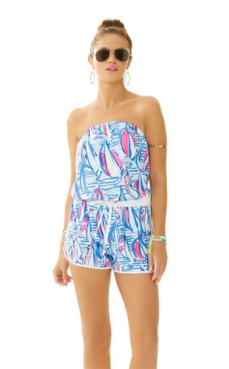 Dixon Strapless Romper Lilly Pulitzer Strapless Romper Rompers