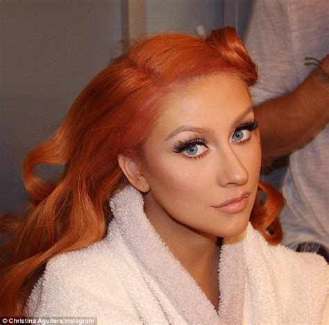 Christina Aguilera Shows Off Red Hair On Instagram Ahead Of Jimmy Kimmel Performance Daily