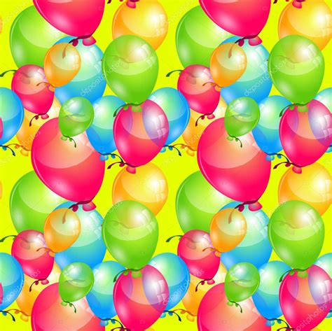 Colorful Party Balloons Seamless Pattern — Stock Photo © Sidliks 155726286