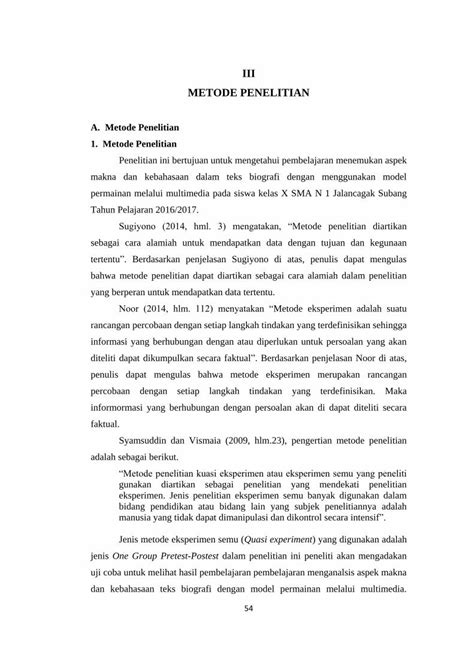 PDF III METODE PENELITIAN Repository Unpas Ac Idrepository Unpas Ac