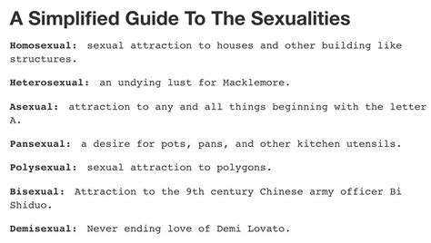 A Simplified Guide To The Sexualities Rtumblr