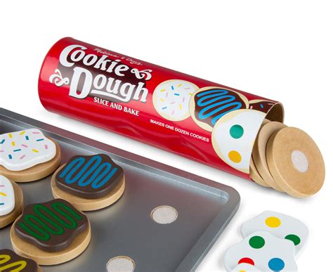 Slice and bake a dozen wooden cookies, then decorate them for christmas! Melissa & Doug Slice & Bake Cookie Set | Catch.com.au