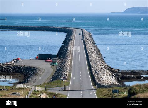 The Eriskay Causeway Linking The Islands Of Eriskay And South Uist