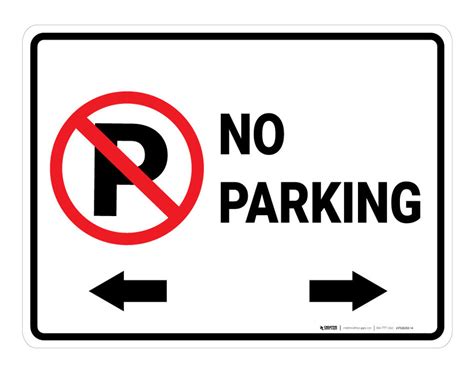 No Parking Floor Marking Sign Creative Safety Supply