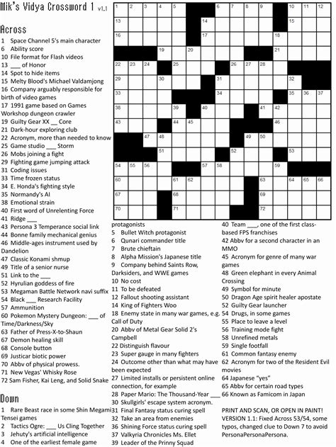 Enjoy your down time while still exercising your brain with a printable crossword puzzle. Printable Crossword Puzzles For Adults | Printable ...