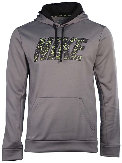 Nike Nike Mens Therma Fit Ko Block Training Hoodie Tumbled Greyvolt