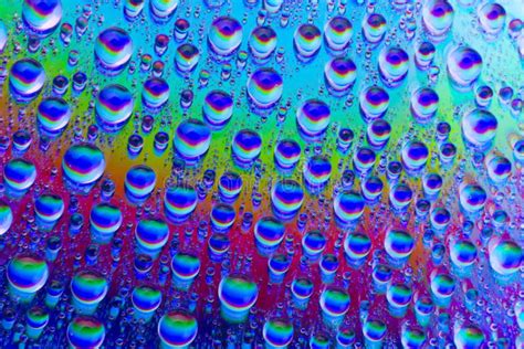 Colored Water Drops Stock Photo Image Of Beauty Closeup 6077612