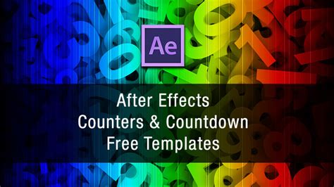 After effects templates, video templates and motion graphics templates to unleash your creativity. After Effects Counter and Countdown - Free Templates