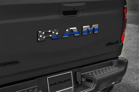 2019 2020 Ram 1500 Grille Tailgate Thin Blue Line Emblem Decal Etsy