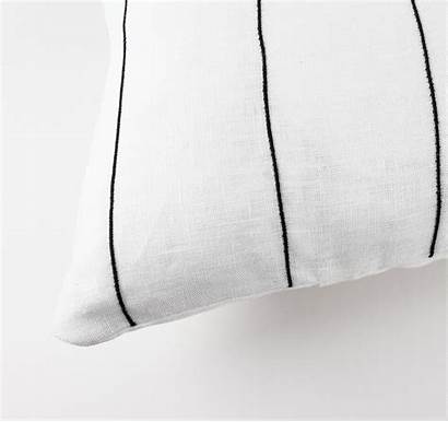 Linen Pillow Stripes Lumbar