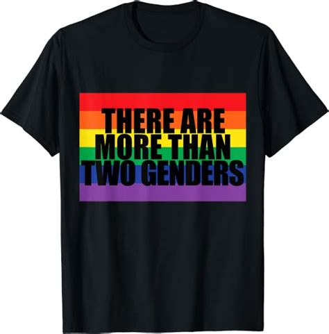 There Are More Than Two Genders T Shirt Uk Fashion