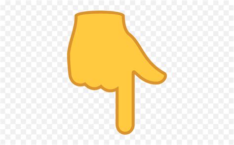 Emoji Downward Pointing Backhand Cartoon Finger Pointing Downfinger