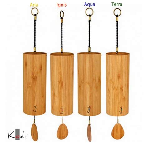The Famous Koshi Chimes In Bamboo 4 Models 4 Elements Earth Sky Fire