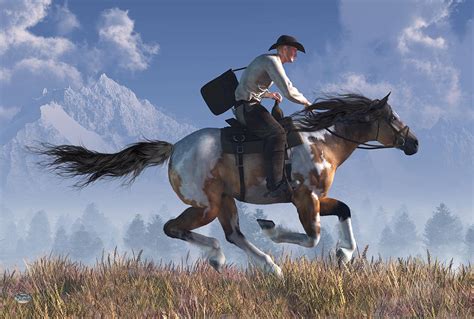 Pony Express Rider By Daniel Eskridge