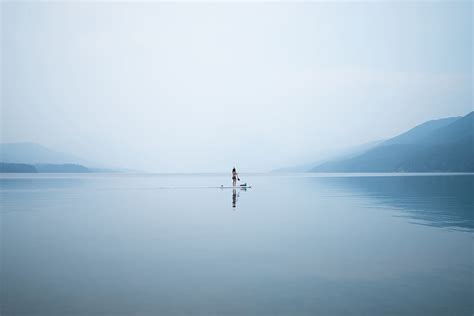 Online Crop Hd Wallpaper Photo Of Person On Calm Body Of Water Mist