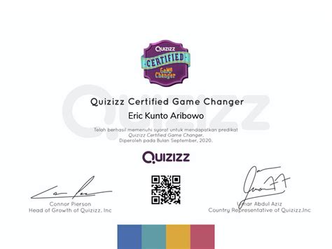 Quizizz Certified Game Changer Eric Kunto Aribowo