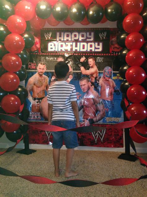 Wwe Party Wwe Party Wrestling Birthday Parties Wrestling Birthday