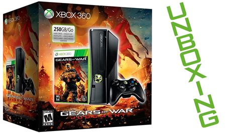 Unboxing Xbox 360 Slim 250gb Gears Of War Judgement Bundle Youtube