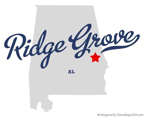 Map Of Ridge Grove Al Alabama