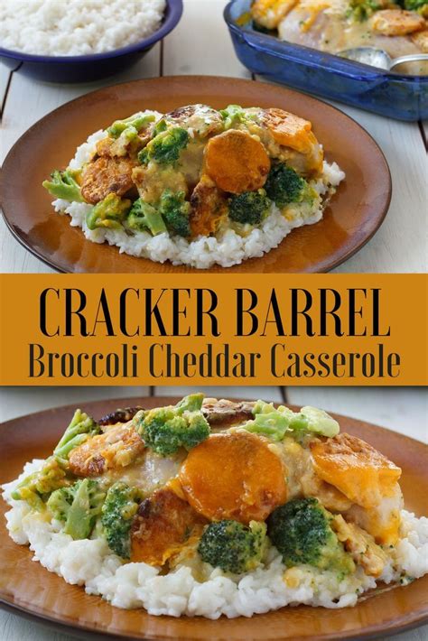 Nov 04, 2012 · this cracker barrel broccoli cheddar chicken recipe is incredibly easy to put together, and once you place it in the oven, you are free to do other things. Cracker Barrel Broccoli Cheddar Chicken | Recipe | Copykat ...