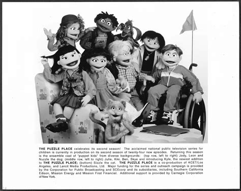 The Puzzle Place Original 1990s Pbs Promo Photo Puppets Childrens Tv