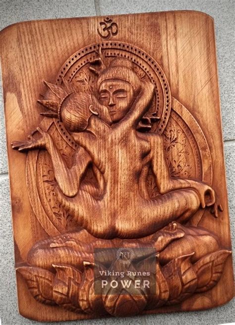 God Shiva Shakti Ukraine Shop Hand Carving Wood Panels Tantra Wall Art Tantra Wooden Hand Carved