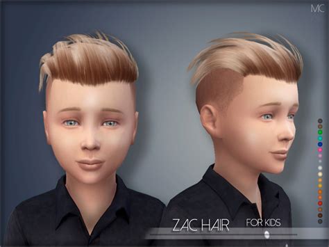 The Sims Resource Mathcope Zac Hair Kids
