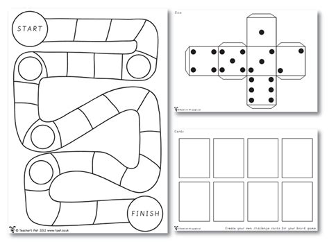 Printable Board Game Template Fellowes
