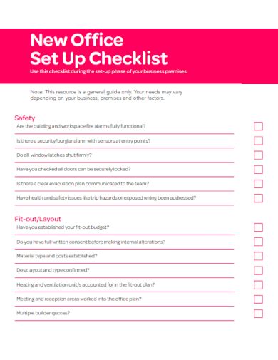 FREE 33 Office Checklist Samples In Google Docs MS Word Apple