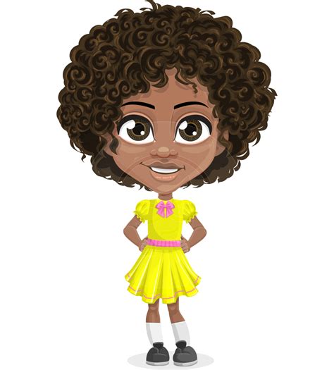 Animated Girl Curly Hair Anime Girl