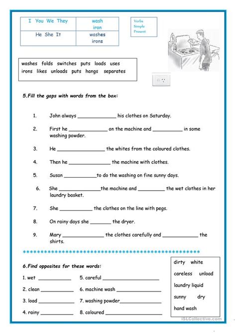 Free printable alphabet letters upper and lowercase worksheets; Laundry worksheet - Free ESL printable worksheets made by ...