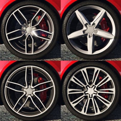 Gta V Wheels Pack Audi Rims Fivem Ready High Quality Perfect Replicas