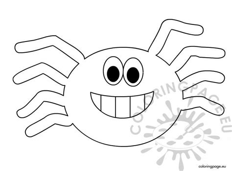 The coloring page over here is that of a really cute spider. Halloween spider coloring sheet - Coloring Page
