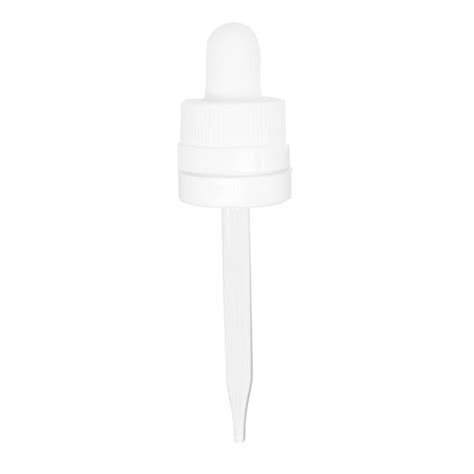 1 Oz White Child Resistant With Tamper Evident Seal Glass Dropper 18